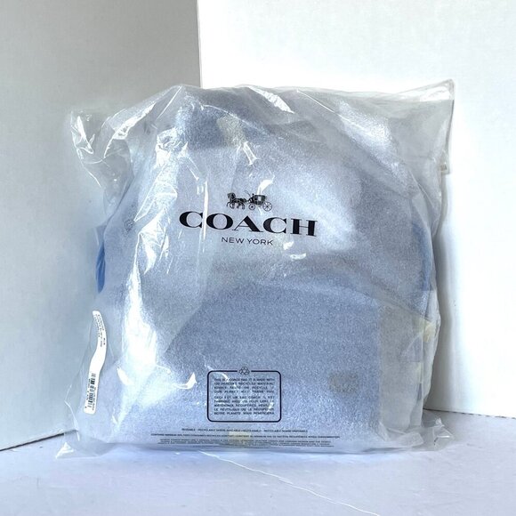 Coach Charter Slim Crossbody Messenger Bag CC070 Blueberry Pebbled Leather Pouch - Picture 3 of 9